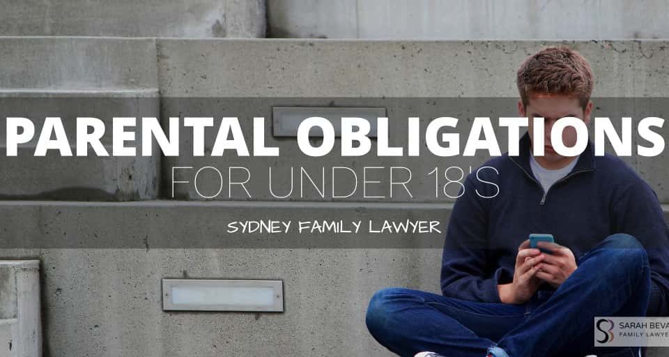 Parental under 18 family lawyer sydney
